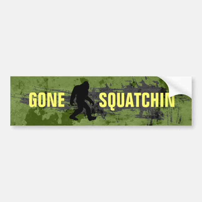 Pegatina Para Coche Gone Squatchin (Frente)