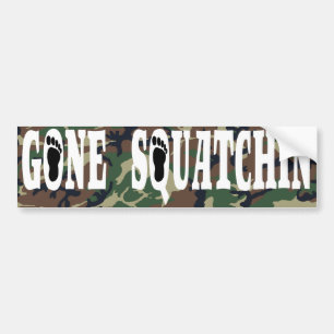 PEGATINA PARA COCHE GONE SQUATCHIN