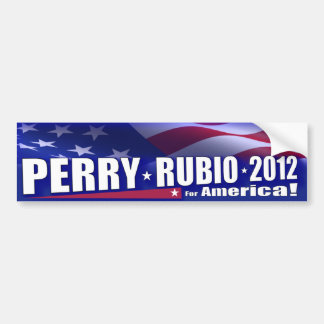 Pegatina Para Coche GOP 2012 de Rick Perry Marco Rubio