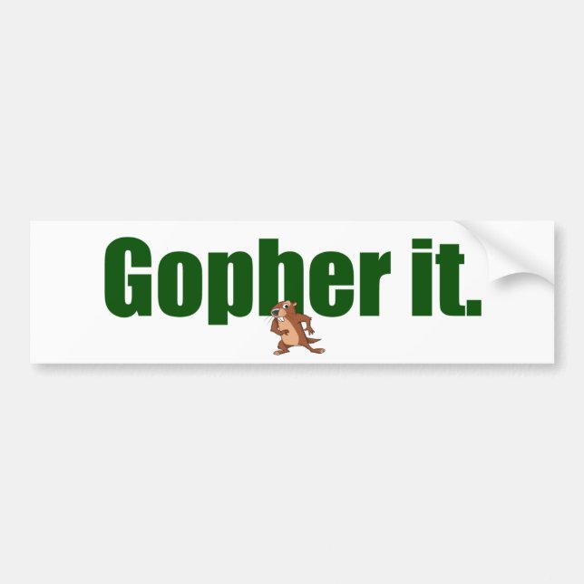 Pegatina Para Coche Gopher él (Frente)