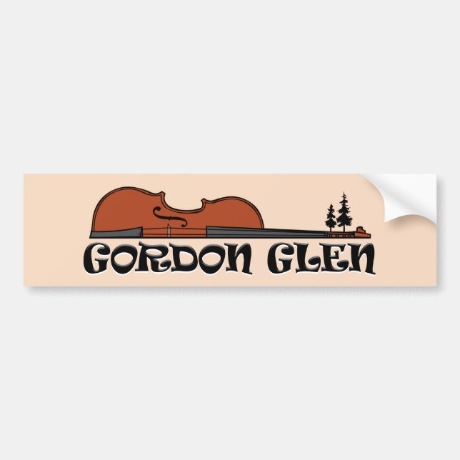 Pegatina Para Coche Gordon Glen Bumper Sticker (Frente)