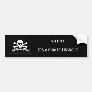 Pegatina Para Coche ¡Gorrión 2, YO HO! ¡Es PIRATA THANG!!!