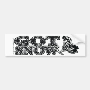 PEGATINA PARA COCHE GOT-SNOW-BLACK-BUMPER