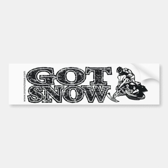 PEGATINA PARA COCHE GOT-SNOW-BLACK-BUMPER (Frente)
