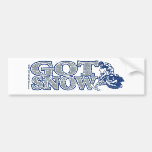 Pegatina Para Coche Got-Snow-Parachoque-Bluegrey