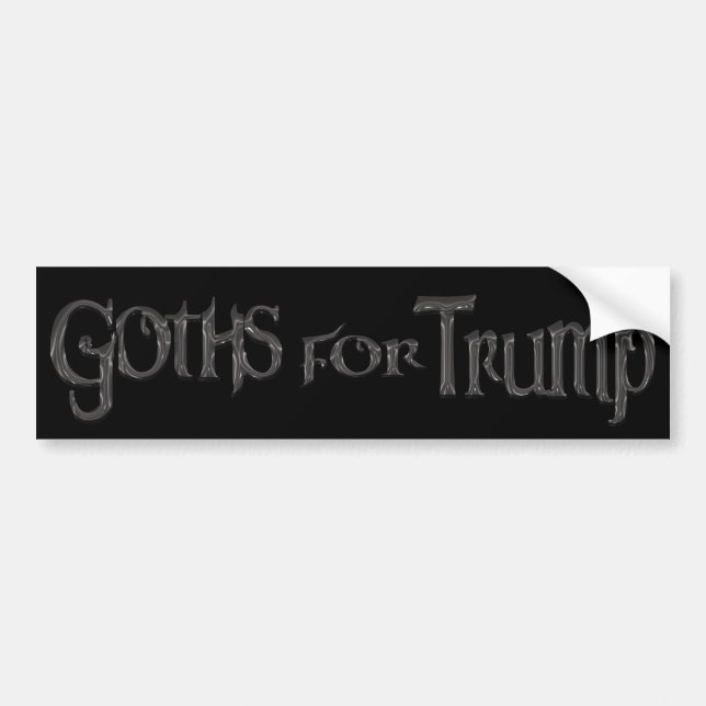 Pegatina Para Coche Góticos para Trump (Frente)