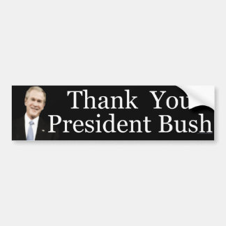 Pegatina Para Coche Gracias presidente Bush