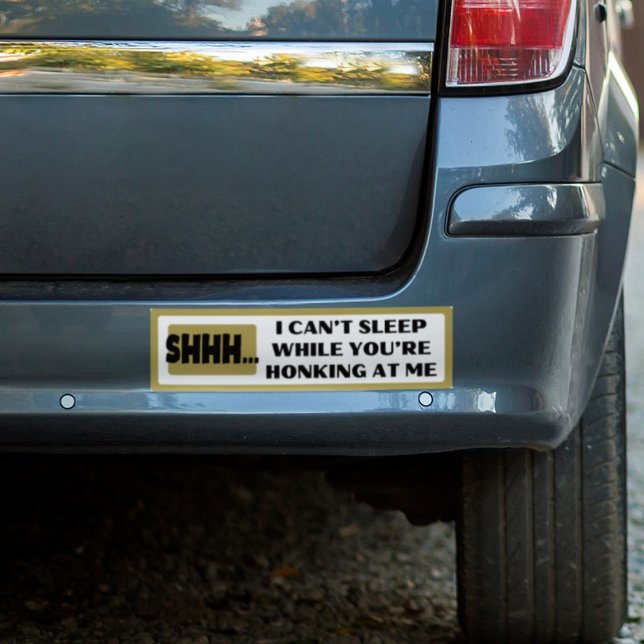 Pegatina Para Coche Graciosa Frase De Conducción Peligrosa En El Sueño (Subido por el creador)