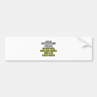 Pegatina Para Coche Graciosas camisetas y regalos para enfermeras de e