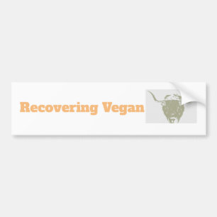 Pegatina Para Coche Gracioso ex-vegano Bumper Sticker