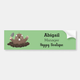 Pegatina Para Coche Gracioso gopher digging personalizado ilustracion
