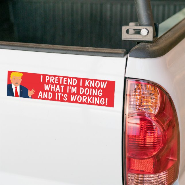 Pegatina Para Coche Graciosos stickers anti Trump parachoques de autos (En Camión)