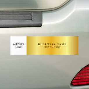 Pegatina Para Coche Gradiente de oro promocional de logotipo comercial