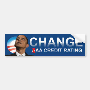 Pegatina Para Coche Grado de la solvencia de Obama