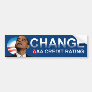 Pegatina Para Coche Grado de la solvencia de Obama
