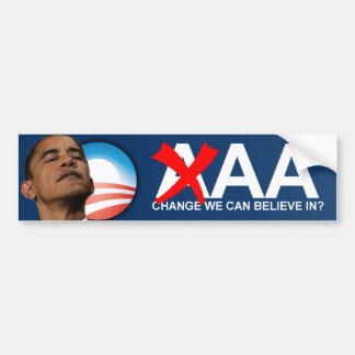 Pegatina Para Coche Grado de solvencia del AA de Obama
