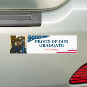Pegatina Para Coche Graduación de la bandera de Estados Unidos Pegatin