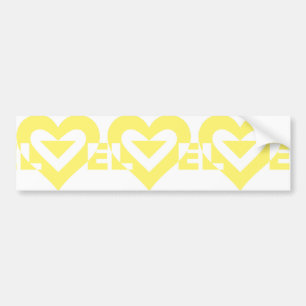 Pegatina Para Coche Gráfica de amor de Guay, amarillo
