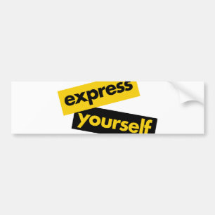 Pegatina Para Coche Gráfico moderno, vibrante y audaz de Express Yours