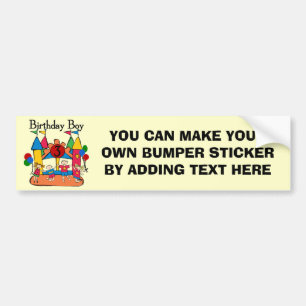 Pegatina Para Coche Gran Bonza Boy 3 cumpleaños camisetas y regalos de