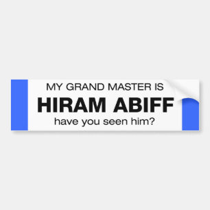Pegatina Para Coche Gran maestro Hiram Abiff