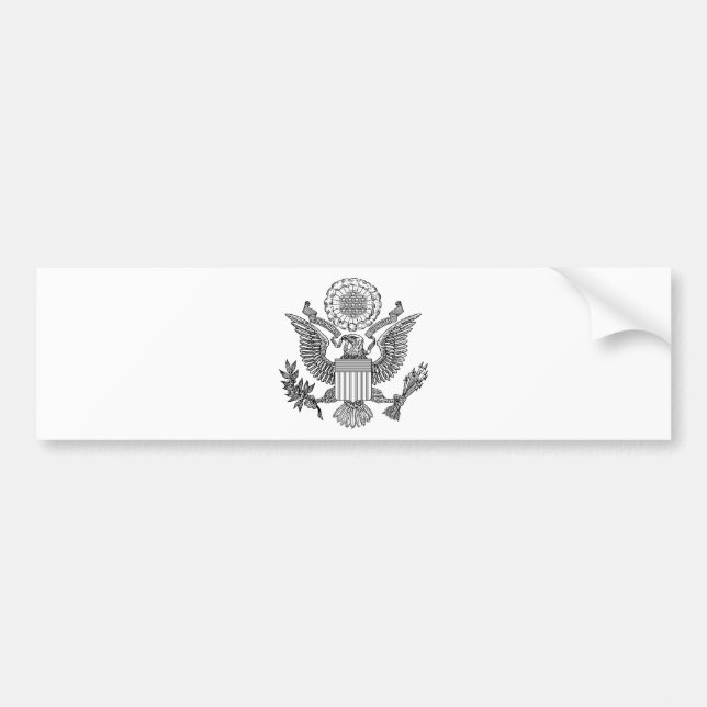 Pegatina Para Coche Gran Sello de los Estados Unidos de América (EE.UU (Frente)