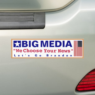 Pegatina Para Coche Grandes Medios- NOSOTROS Elegimos Tus Noticias Vam
