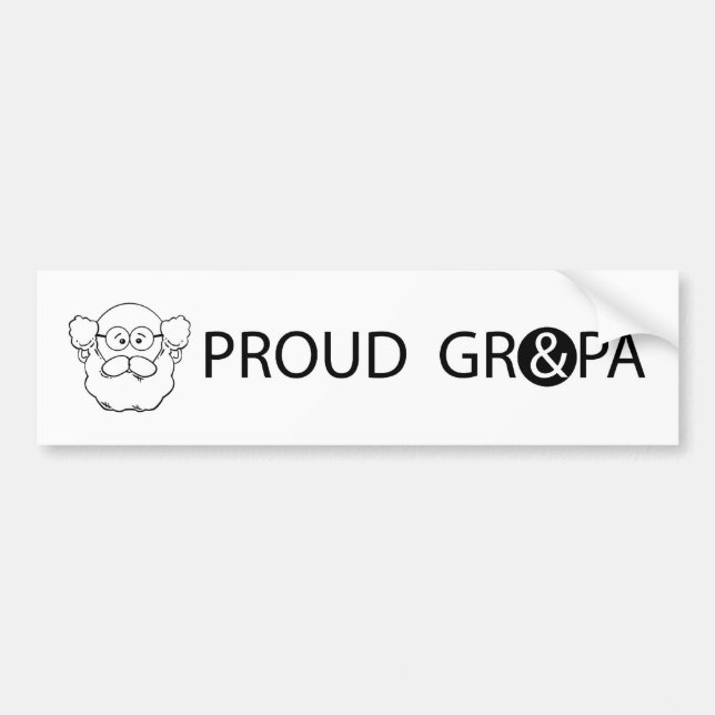 PEGATINA PARA COCHE GRANDPA_BUMPER STICKER1 (Frente)