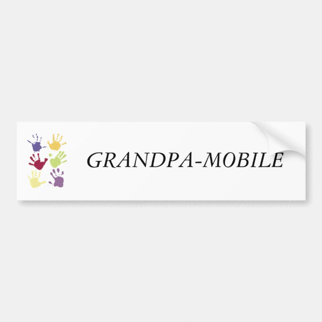 PEGATINA PARA COCHE GRANDPA-MOBILE (Frente)