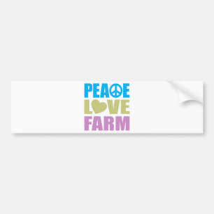 Pegatina Para Coche Granja del amor de la paz