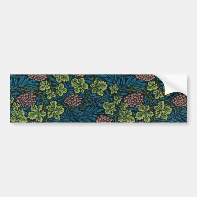 Pegatina Para Coche Grapevine (por William Morris) (Frente)