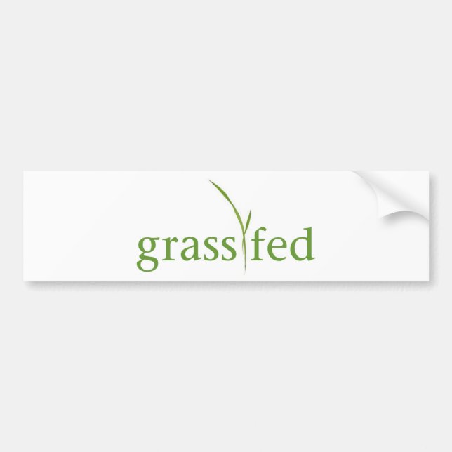 Pegatina Para Coche Grass Fed (Frente)
