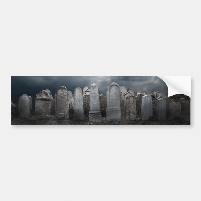Pegatina Para Coche Graveyard (Frente)