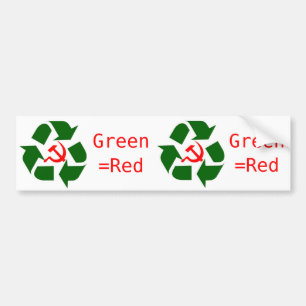 Pegatina Para Coche Green=Red