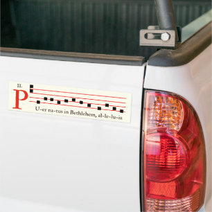 Pegatina Para Coche Gregorian Chant Latin Mass Trad Catholic Ivory