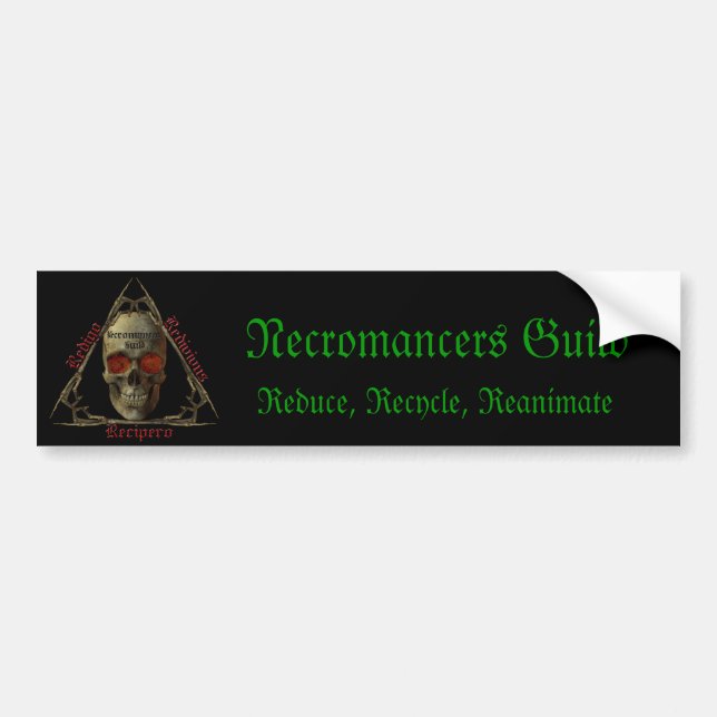 Pegatina Para Coche Gremio de los nigromantes (Frente)