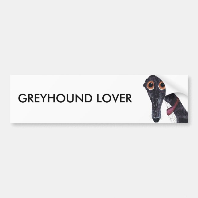 PEGATINA PARA COCHE GREYHOUND LOVER (Frente)