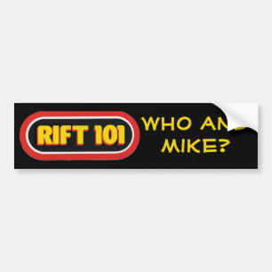 Pegatina Para Coche GRIETA 101 - ¿Quién y Mike?