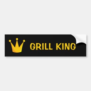 Pegatina Para Coche Grill King Crown