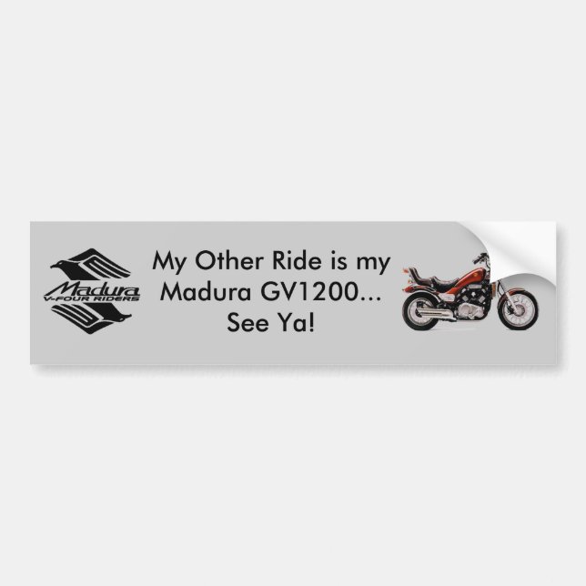 Pegatina Para Coche Gris de Madura GV1200 (Frente)