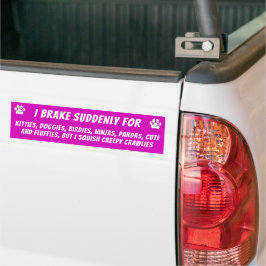 PEGATINA PARA COCHE GRITO DE REPENTE POR KITTIES, DOGGIES BIRDIES, PER