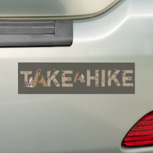 Pegatina Para Coche Grnge Take a Hike Typography