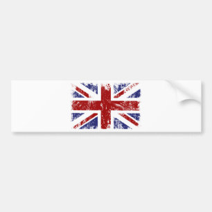 Pegatina Para Coche Grunge británico del punk de Union Jack de la