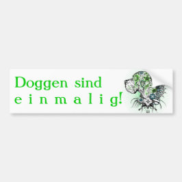 Pegatina Para Coche Grünliche Deutsche Dogge