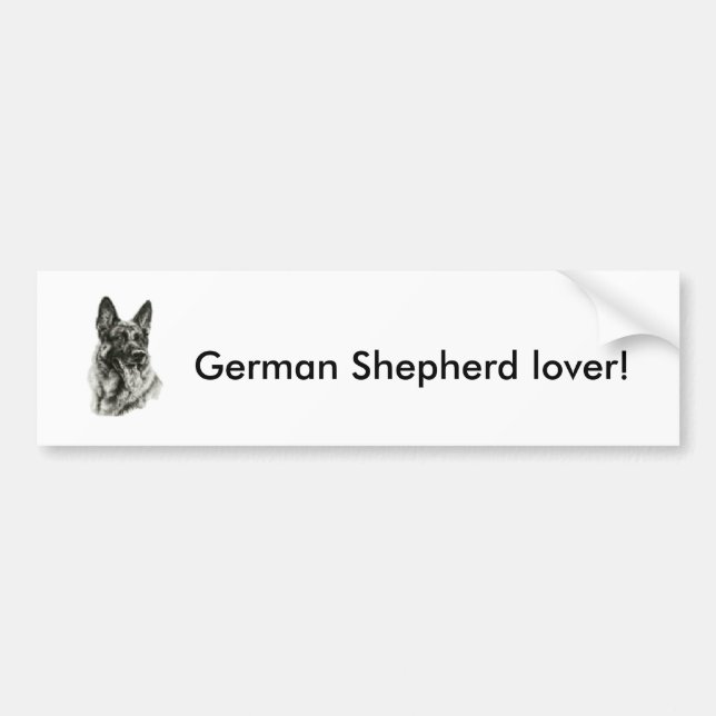 Pegatina Para Coche GSD car sticker (Frente)