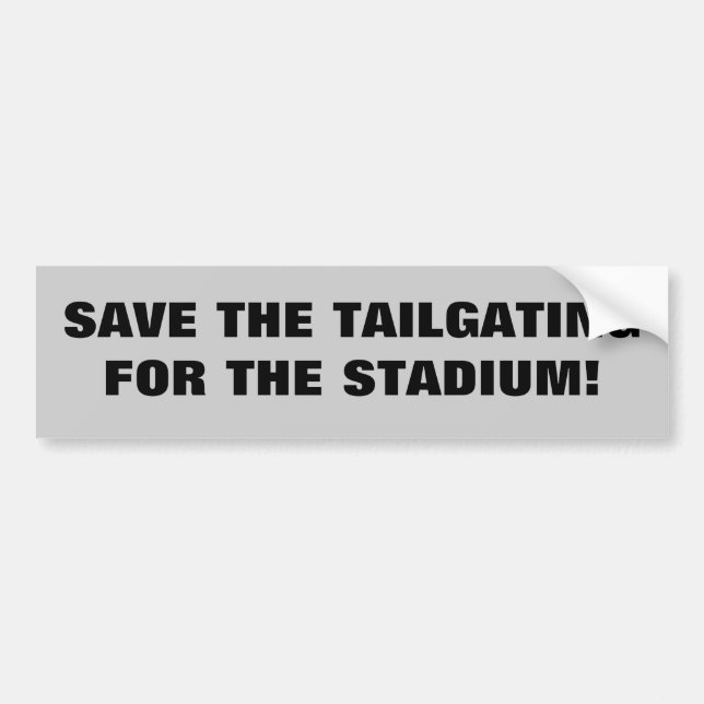 Pegatina Para Coche Guarda el Tailgating para el Estadio (Frente)