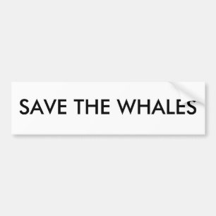 PEGATINA PARA COCHE GUARDAR LAS BALLENAS