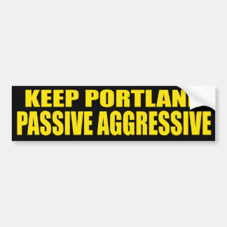Pegatina Para Coche Guarde agresivo pasivo de Portland