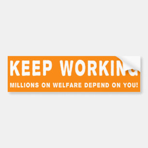 Pegatina Para Coche Guarde el trabajar de Bumpersticker