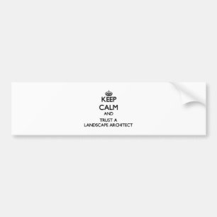 Pegatina Para Coche Guarde la calma y confíe en a un arquitecto